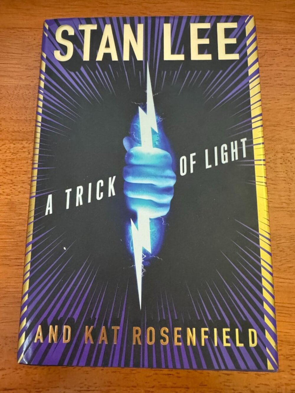 Stan Lees "A Trick Of Light" Hardcover Sci-Fi Novel With Lightning Cover Art